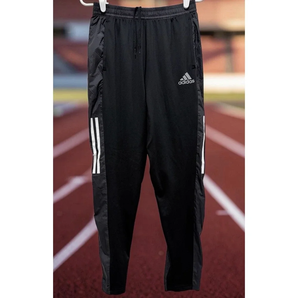 Adidas Astro Pant Knit Black GT8937 Men Sz S Running Primegreen Black Polyester
